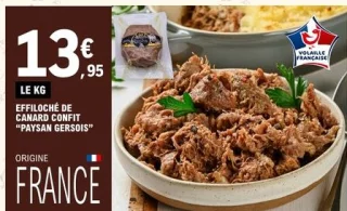 Effiloché de canard confit "Paysan Gersois"
