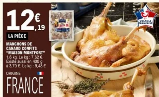 Manchons de canard confits "MAISON MONTFORT"