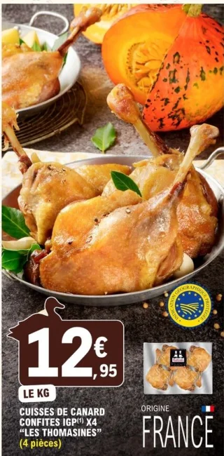 Cuisses de canard confites IGP X4 "LES THOMASINES"