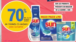 Produits de lave-vaisselle Sun