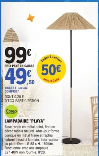 Lampadaire Corep Playa