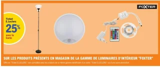 Gamme de luminaires d'intérieur Foxter