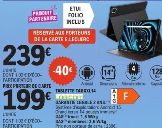 Tablette TabXXL14 Logicom