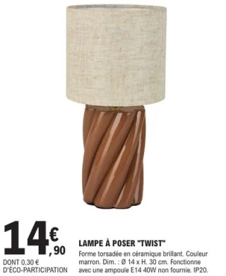 Lampe à poser "Twist"