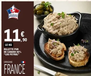 Rillette pur de canard 80% Lou Peyrol