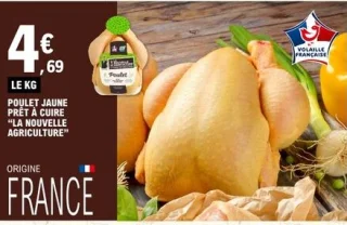 Poulet jaune prêt à cuire La Nouvelle Agriculture