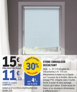 Store enrouleur occultant