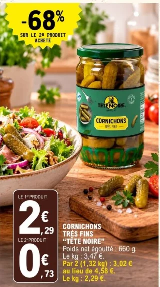 Cornichons très fins Tête Noire