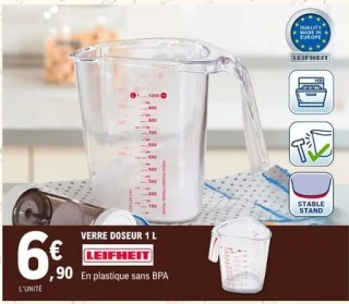 Verre doseur 1 L Leifheit