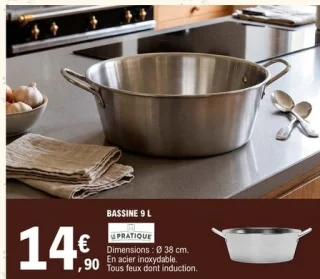 Bassine 9 L Le Pratique