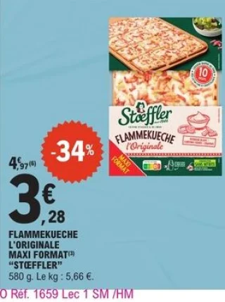 Flammekueche L'originale Maxi Format Stœffler