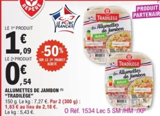 Allumettes de jambon Tradilège