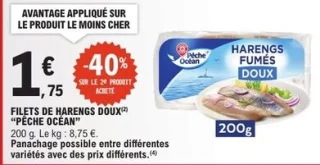 Filets de harengs doux Pêche Océan