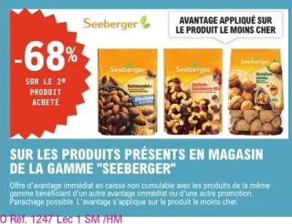 Produits de la gamme Seeberger