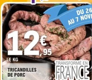 Tricandilles de porc