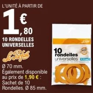 10 rondelles universelles Le Parfait