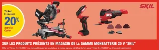 Gamme Monbatterie 20 V SKIL