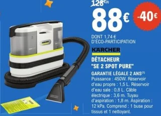 Détacheur Kärcher SE 2 Spot Pure