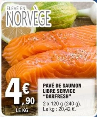 Pavé de saumon libre service "DARFRESH"