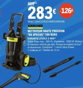 Nettoyeur haute pression "K6 SPECIAL" 160 BARS Kärcher