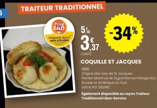 Coquille ST Jacques Pôle Sud