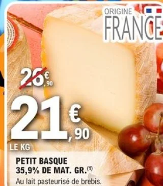Petit Basque 35,9% de Mat. Gr.