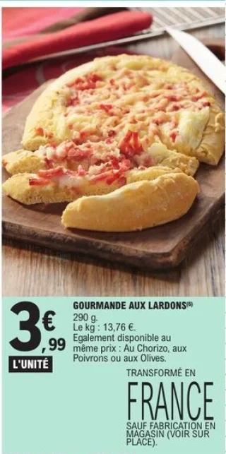 Gourmande aux lardons