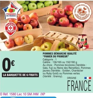 Pommes démarche qualité Panier du Primeur