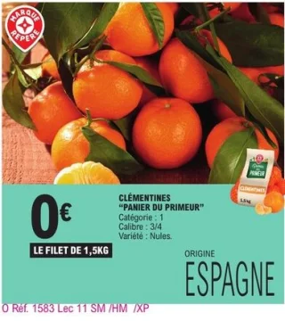 Clémentines Panier du Primeur