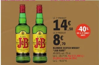 Blended scotch whisky J&B Rare
