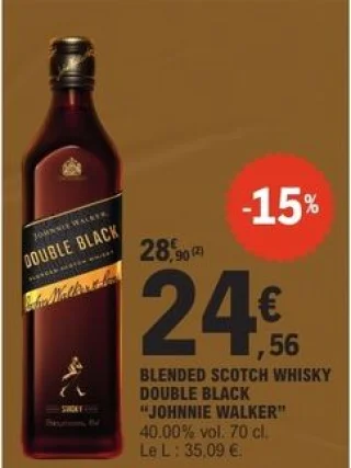 Blended scotch whisky Double Black Johnnie Walker