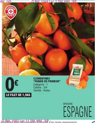 Clémentines Panier du Primeur