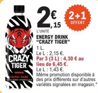 ENERGY DRINK "CRAZY TIGER"