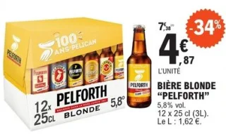 BIÈRE BLONDE "PELFORTH"