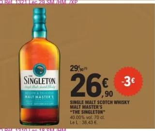 Single Malt Scotch Whisky Malt Master's The Singleton