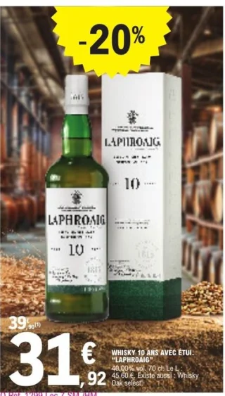 Whisky 10 ans avec étui Laphroaig