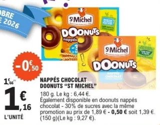 Nappés chocolat doonuts "St Michel"