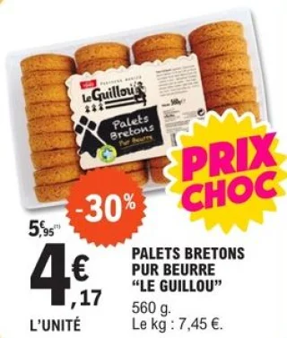 Palets bretons pur beurre "Le Guillou"