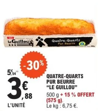 Quatre-Quarts pur beurre "Le Guillou"