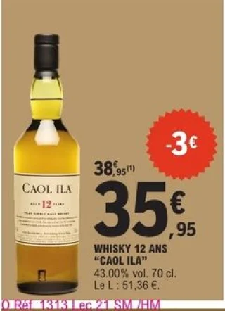 Whisky 12 ans Caol Ila