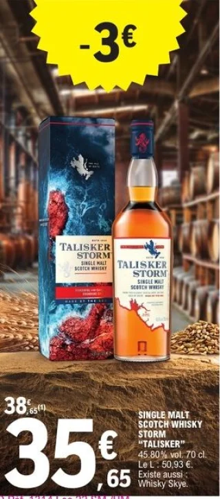 Single Malt Scotch Whisky Storm Talisker