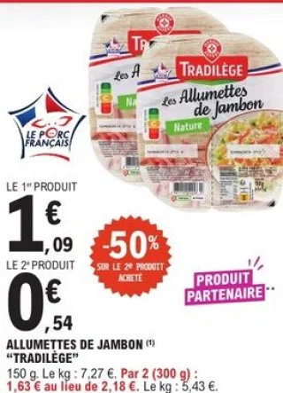 Allumettes de jambon Tradilège