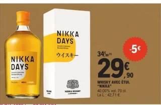 Whisky avec étui Nikka Days