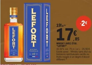 Whisky avec étui Lefort