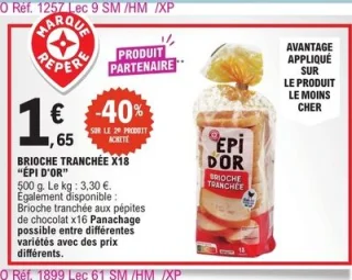 Brioche tranchée x18 Épi d'Or
