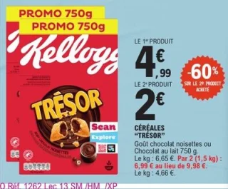 Céréales Trésor Kellogg's