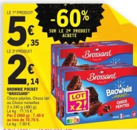 Brownie Le Brownie Pocket Choco Pépites Brossard
