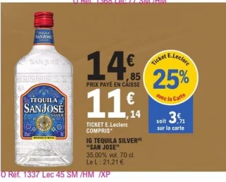 Tequila Silver "SAN JOSE"