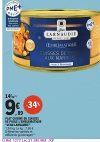 Plat cuisiné ou Cuisses de poule L'Emblématique Jean Larnaudie