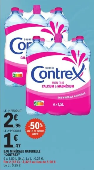 Eau minérale naturelle Contrex